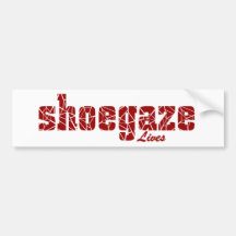 Shoegaze vive pegatina para el parachoques pegatina de parachoque