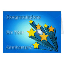 Shooting Stars del aniversario del empleado Tarjeton