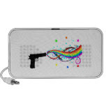 Shooting Stars y arco iris de la arma de mano Laptop Altavoz