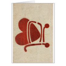 Shopping Cart Heart Cartao