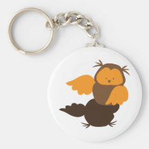 Showoff del cutie del pequeño búho llavero personalizado