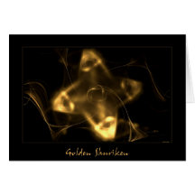 Shuriken de oro felicitacion 