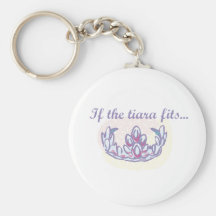 Si la tiara cabe, llévela llavero personalizado