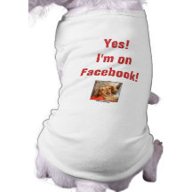 ¡Sí!  ¡Soy onFacebook! Camisa De Perrito
