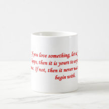 si-usted-amor-algo-dejar-él-helada taza de café