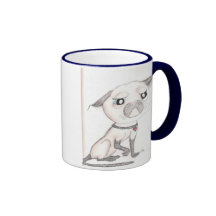 Siamés triste - tazas de café