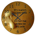 Siempre hora para la loción relojes de pared