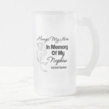 Siempre mi héroe en sobrino de la memoria - cáncer tazas de café
