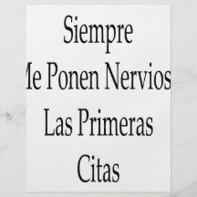 Siempre yo Ponen Nervioso Las Primeras Citas Tarjetones
