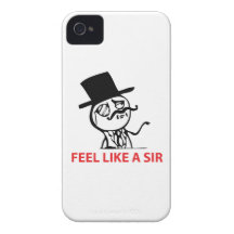 Sienta como un sir - caso del iPhone 4/4S Case-Mate iPhone 4 Funda
