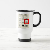 Siento hoy neutral caótico tazas