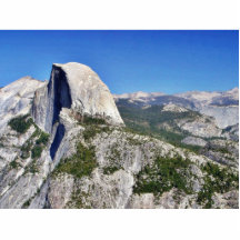 Sierras de Yosemite Halfdome de los acantilados Escultura Fotografica