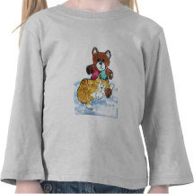 Siesta del oso del peluche de Kiten Camisetas