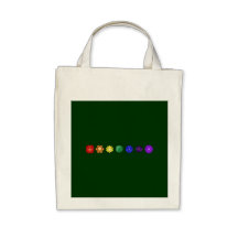 Siete Chakras horizontal Bolsa Lienzo