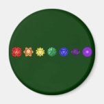 Siete Chakras horizontal Imanes De Nevera