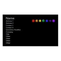 Siete Chakras horizontal Tarjeta Personal