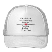 Siete palabras para una boda larga y feliz gorros  