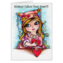 ¡Siga siempre su corazón! Tarjeton