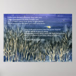 Siga su poema de los sueños con la estrella fugaz poster