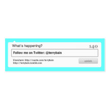 Sígame (qué está sucediendo) tarjeta de visita