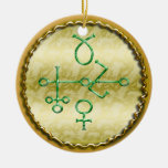 sigil/sello del "venus negro" ornaments para arbol de navidad