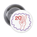 Signo de la paz 2011 de la clase pin