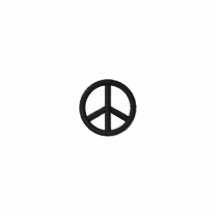 Signo de la paz polo bordado