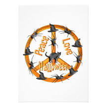 Signo de la paz de Halloween Invitación Personalizada