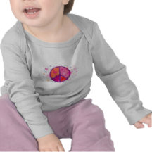 Signo de la paz de la tarjeta del día de San Valen Camisetas
