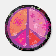 Signo de la paz de la tarjeta del día de San Valen Imán De Frigorifico