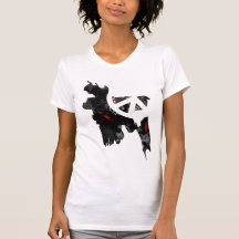 Signo de la paz de moda de Bangladesh con el mapa  Camisetas