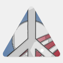 Signo de la paz de Obama Colcomanias Trianguladas
