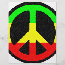Signo de la paz de Rasta Flyer Personalizado