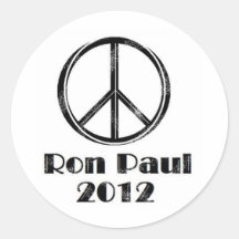 Signo de la paz de Ron Paul Pegatinas
