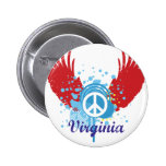 Signo de la paz de Virginia Pins