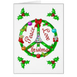 Signo de la paz del navidad tarjetas