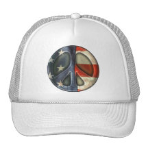 Signo de la paz del vintage gorra
