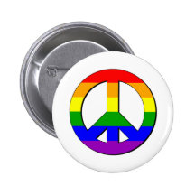 Signo de la paz gay pin