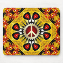 Signo de la paz geométrico Mousepad del arte de la alfombrillas de raton 