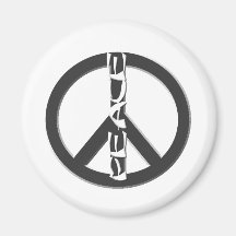 Signo de la paz iman para frigorífico