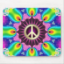 Signo de la paz Mousepad de la luz del amor del ar alfombrillas de raton 
