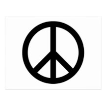 Signo de la paz postales