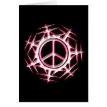 SIGNO DE LA PAZ RETRO TARJETÓN