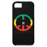 Signo de la paz Selassie I de Jah Rastafari iPhone 5 Case-Mate Protectores