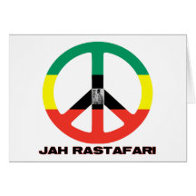 Signo de la paz Selassie I de Jah Rastafari Felicitaciones
