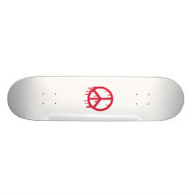 Signo de la paz tabla de patinar