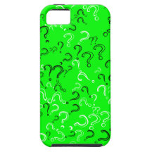 Signo, negro y blanco retros de interrogación en e iPhone 5 Case-Mate coberturas