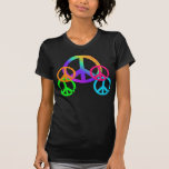 Signos de la paz apenados KRW del arco iris Camisetas