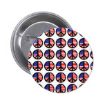 Signos de la paz patrióticos pins