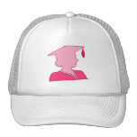 Sihlouette rosado gorro de camionero
